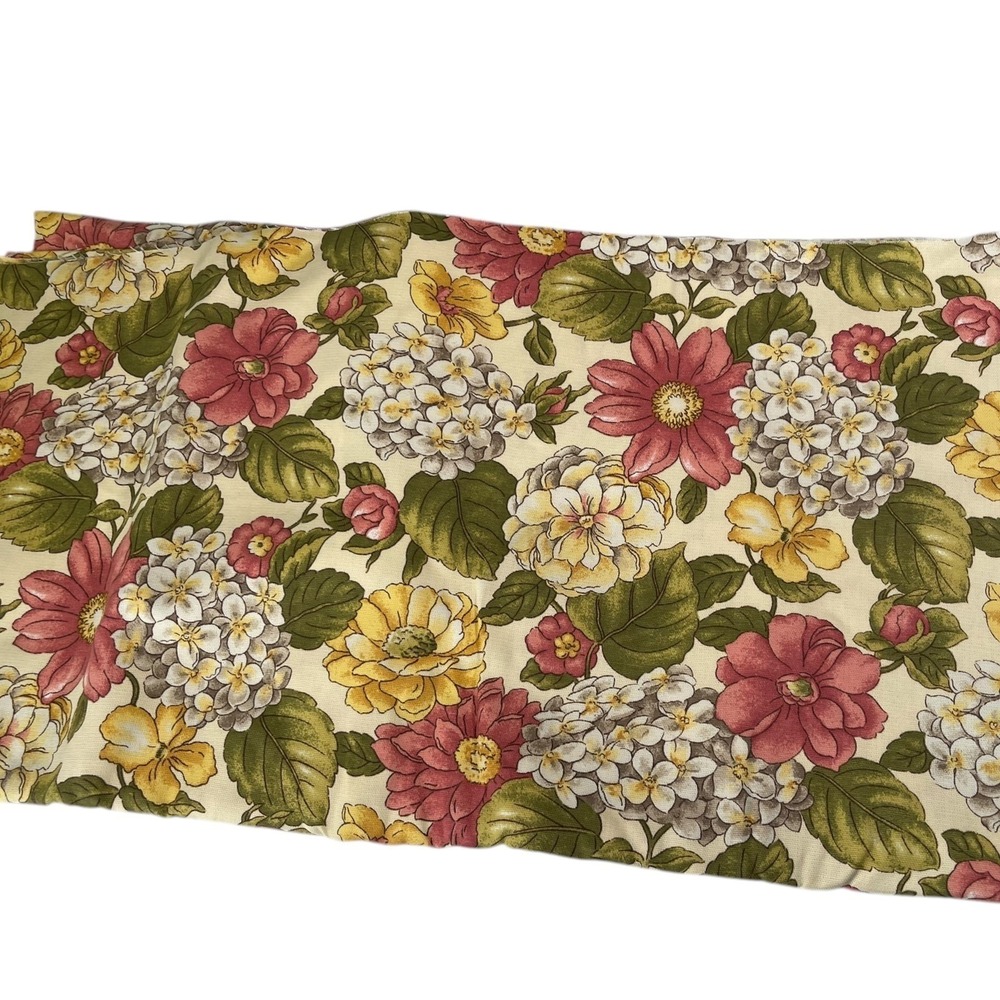 MM Designs 112x56 Multicolor Floral Fabric Soil Release Upholstery Cottagecore